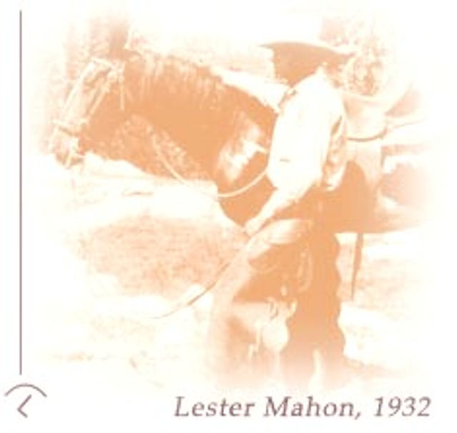 Historic Mahon Ranch horseman photo